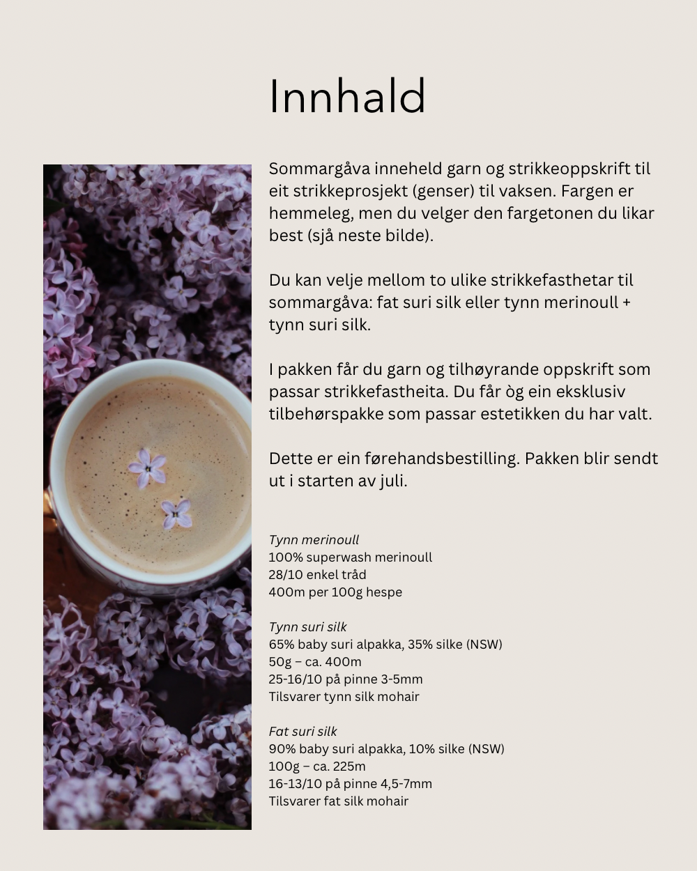 Sommargåve: Fargar 21/10